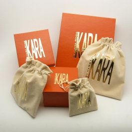 Skivertex boxes with Pigpell Suede pouches