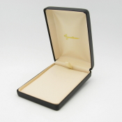 #5P Black Vienna Leather Pendant Box